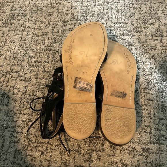 Sam Edelman Black Gemma Gladiator Sandals Size 7 - Picture 7 of 8